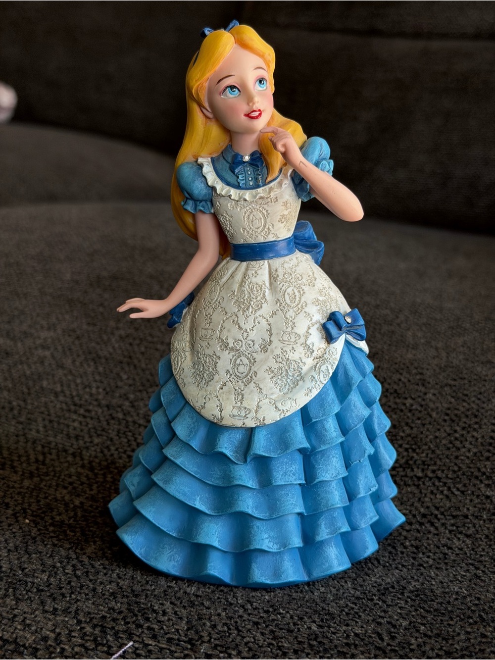 Disney Blue Alice Decorative Figurine- Enesco